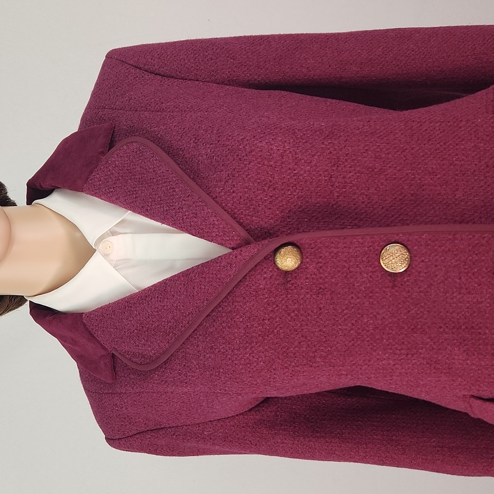 Joe Browns Purple Blazer with velvet collar, cuffs, and trim Size 10 NWT RARE - Picture 5 of 17